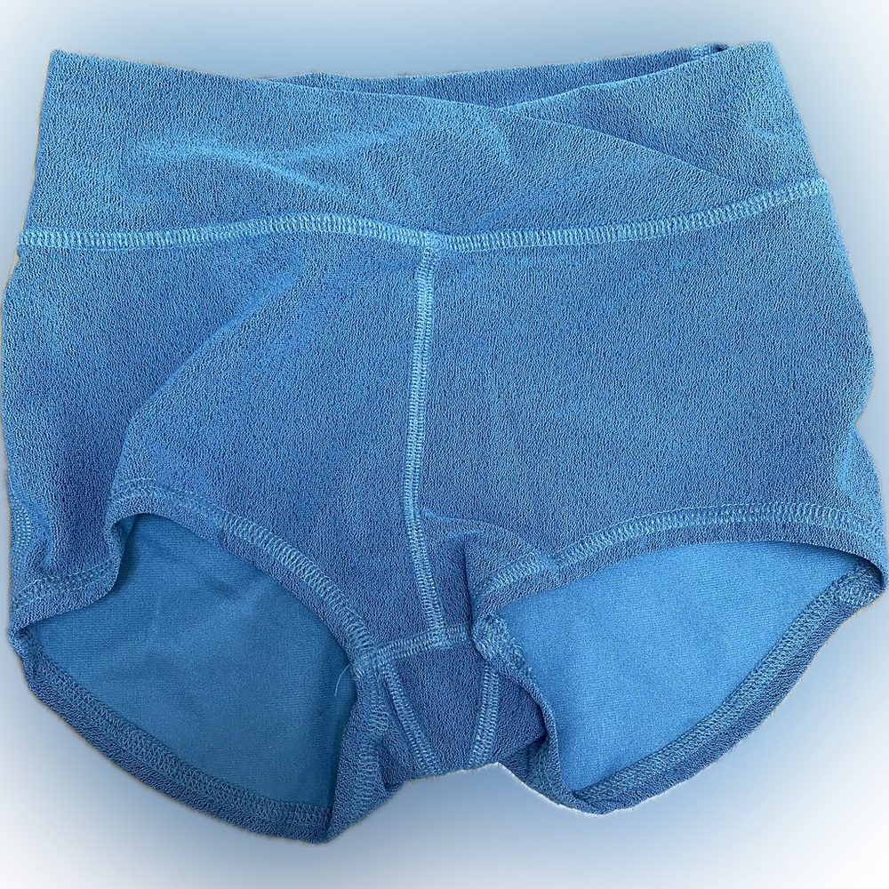 Five Dancewear Light blue v waist short youth size xl(8)